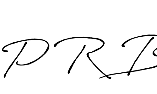 Create a beautiful signature design for name P R B. With this signature (Antro_Vectra_Bolder) fonts, you can make a handwritten signature for free. P R B signature style 7 images and pictures png