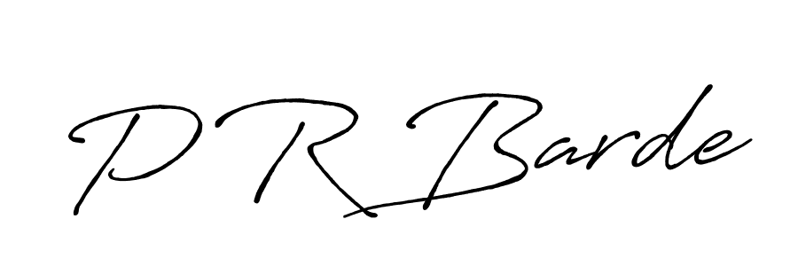 Also we have P R Barde name is the best signature style. Create professional handwritten signature collection using Antro_Vectra_Bolder autograph style. P R Barde signature style 7 images and pictures png