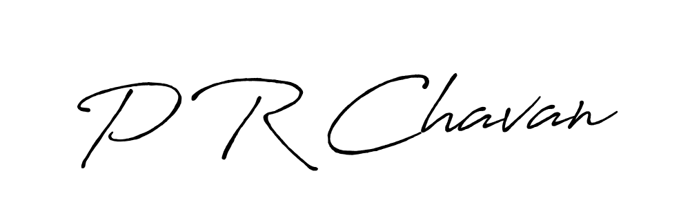 Also we have P R Chavan name is the best signature style. Create professional handwritten signature collection using Antro_Vectra_Bolder autograph style. P R Chavan signature style 7 images and pictures png