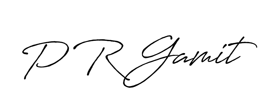 How to Draw P R Gamit signature style? Antro_Vectra_Bolder is a latest design signature styles for name P R Gamit. P R Gamit signature style 7 images and pictures png
