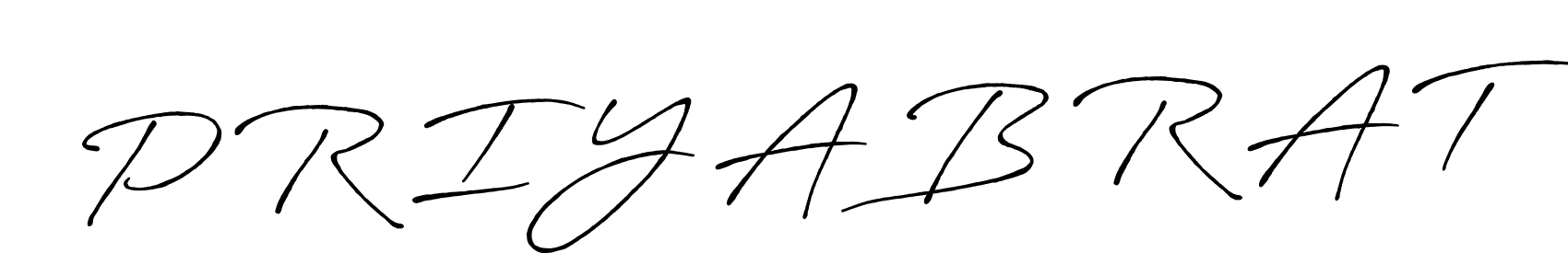 It looks lik you need a new signature style for name P R I Y A B R A T. Design unique handwritten (Antro_Vectra_Bolder) signature with our free signature maker in just a few clicks. P R I Y A B R A T signature style 7 images and pictures png