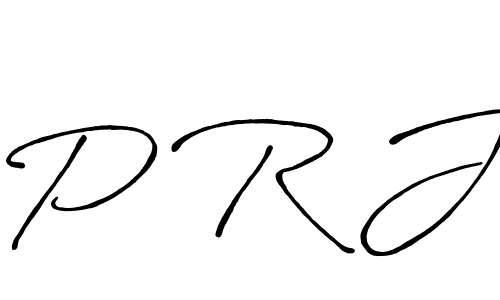 How to make P R J name signature. Use Antro_Vectra_Bolder style for creating short signs online. This is the latest handwritten sign. P R J signature style 7 images and pictures png