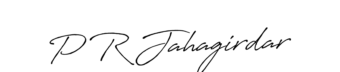 Design your own signature with our free online signature maker. With this signature software, you can create a handwritten (Antro_Vectra_Bolder) signature for name P R Jahagirdar. P R Jahagirdar signature style 7 images and pictures png