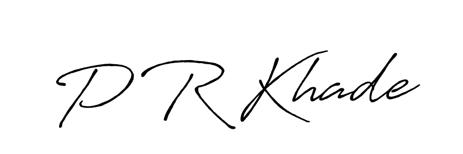 You should practise on your own different ways (Antro_Vectra_Bolder) to write your name (P R Khade) in signature. don't let someone else do it for you. P R Khade signature style 7 images and pictures png