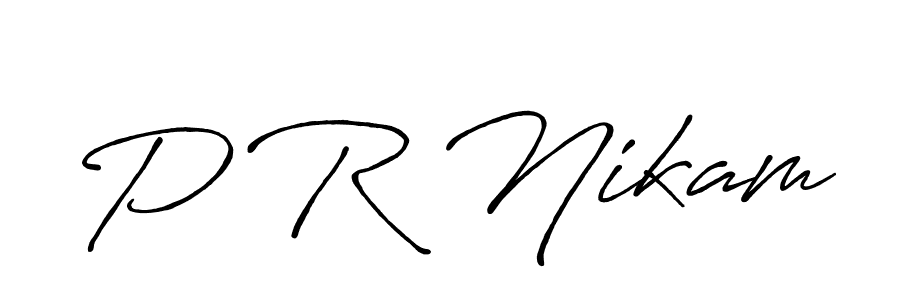 Here are the top 10 professional signature styles for the name P R Nikam. These are the best autograph styles you can use for your name. P R Nikam signature style 7 images and pictures png