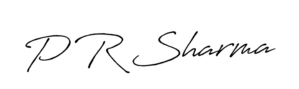 P R Sharma stylish signature style. Best Handwritten Sign (Antro_Vectra_Bolder) for my name. Handwritten Signature Collection Ideas for my name P R Sharma. P R Sharma signature style 7 images and pictures png