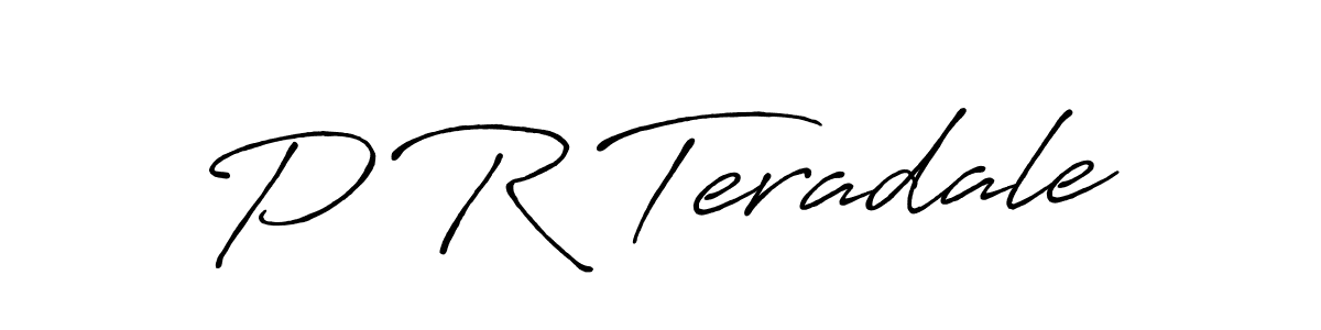 P R Teradale stylish signature style. Best Handwritten Sign (Antro_Vectra_Bolder) for my name. Handwritten Signature Collection Ideas for my name P R Teradale. P R Teradale signature style 7 images and pictures png