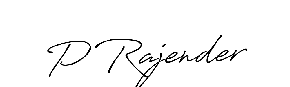 It looks lik you need a new signature style for name P Rajender. Design unique handwritten (Antro_Vectra_Bolder) signature with our free signature maker in just a few clicks. P Rajender signature style 7 images and pictures png