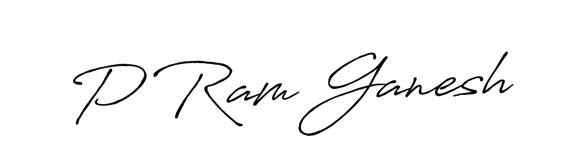 P Ram Ganesh stylish signature style. Best Handwritten Sign (Antro_Vectra_Bolder) for my name. Handwritten Signature Collection Ideas for my name P Ram Ganesh. P Ram Ganesh signature style 7 images and pictures png