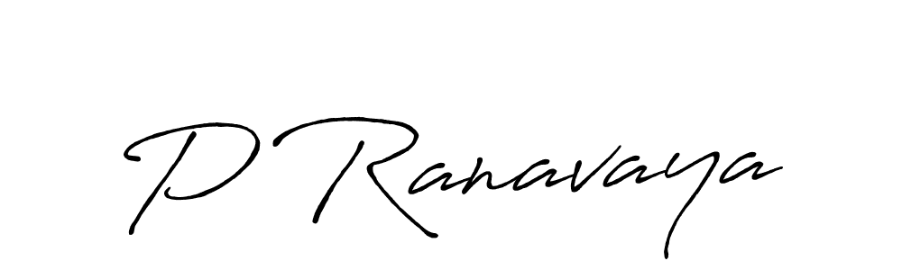 How to make P Ranavaya name signature. Use Antro_Vectra_Bolder style for creating short signs online. This is the latest handwritten sign. P Ranavaya signature style 7 images and pictures png