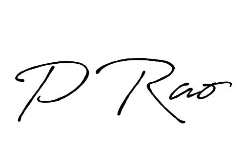 Design your own signature with our free online signature maker. With this signature software, you can create a handwritten (Antro_Vectra_Bolder) signature for name P Rao. P Rao signature style 7 images and pictures png