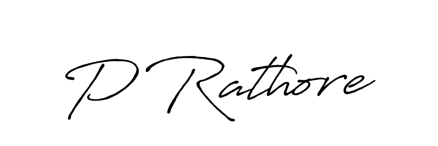 Design your own signature with our free online signature maker. With this signature software, you can create a handwritten (Antro_Vectra_Bolder) signature for name P Rathore. P Rathore signature style 7 images and pictures png