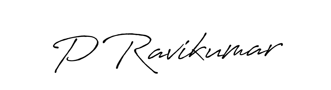 P Ravikumar stylish signature style. Best Handwritten Sign (Antro_Vectra_Bolder) for my name. Handwritten Signature Collection Ideas for my name P Ravikumar. P Ravikumar signature style 7 images and pictures png