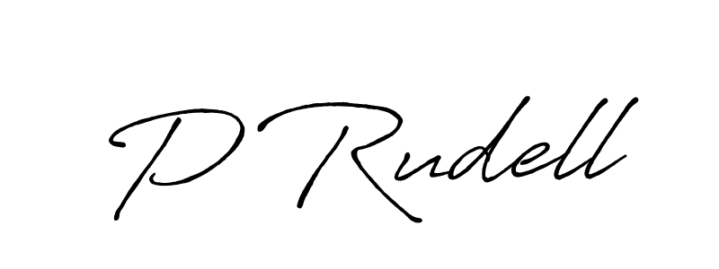 Best and Professional Signature Style for P Rudell. Antro_Vectra_Bolder Best Signature Style Collection. P Rudell signature style 7 images and pictures png