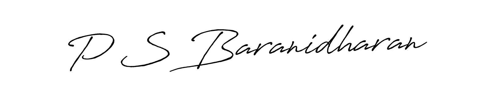 How to Draw P S Baranidharan signature style? Antro_Vectra_Bolder is a latest design signature styles for name P S Baranidharan. P S Baranidharan signature style 7 images and pictures png