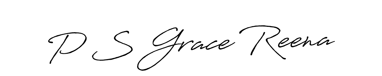 This is the best signature style for the P S Grace Reena name. Also you like these signature font (Antro_Vectra_Bolder). Mix name signature. P S Grace Reena signature style 7 images and pictures png