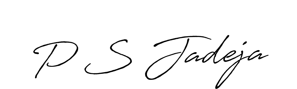 How to Draw P S Jadeja signature style? Antro_Vectra_Bolder is a latest design signature styles for name P S Jadeja. P S Jadeja signature style 7 images and pictures png