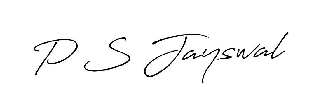Antro_Vectra_Bolder is a professional signature style that is perfect for those who want to add a touch of class to their signature. It is also a great choice for those who want to make their signature more unique. Get P S Jayswal name to fancy signature for free. P S Jayswal signature style 7 images and pictures png