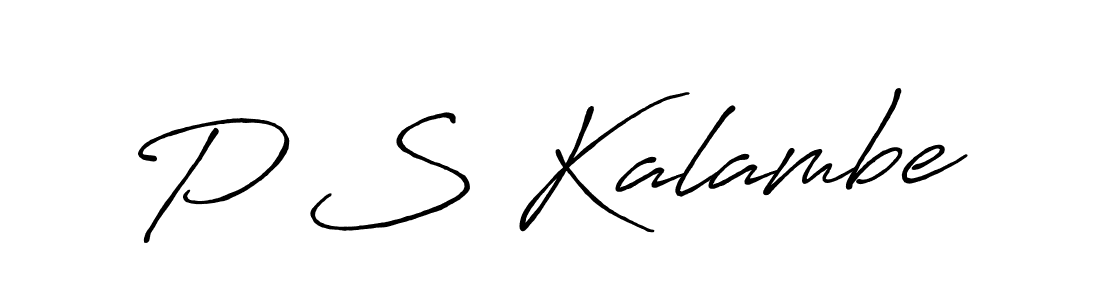 P S Kalambe stylish signature style. Best Handwritten Sign (Antro_Vectra_Bolder) for my name. Handwritten Signature Collection Ideas for my name P S Kalambe. P S Kalambe signature style 7 images and pictures png