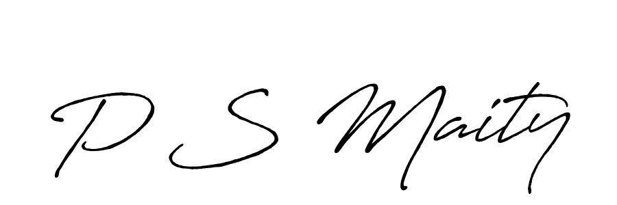 How to Draw P S Maity signature style? Antro_Vectra_Bolder is a latest design signature styles for name P S Maity. P S Maity signature style 7 images and pictures png