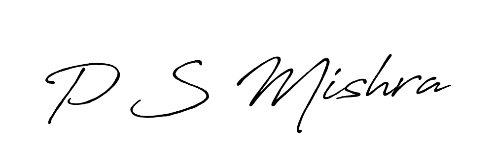 Make a beautiful signature design for name P S Mishra. Use this online signature maker to create a handwritten signature for free. P S Mishra signature style 7 images and pictures png