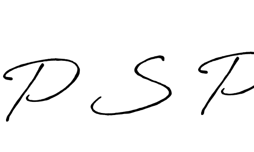 Design your own signature with our free online signature maker. With this signature software, you can create a handwritten (Antro_Vectra_Bolder) signature for name P S P. P S P signature style 7 images and pictures png