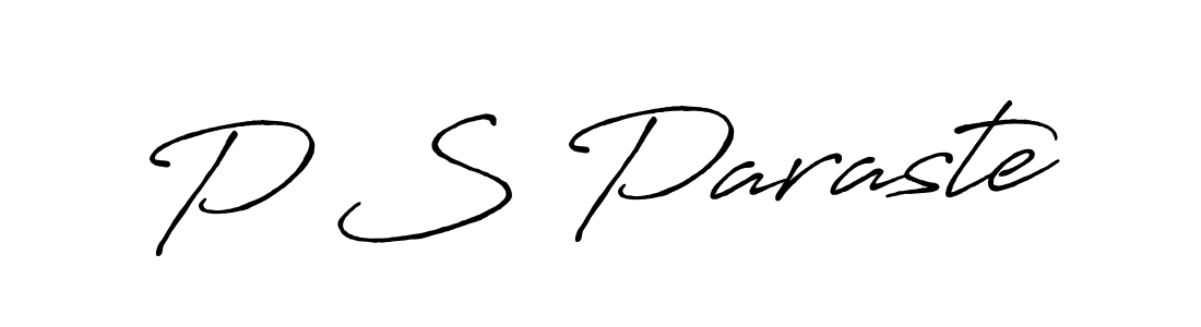 Similarly Antro_Vectra_Bolder is the best handwritten signature design. Signature creator online .You can use it as an online autograph creator for name P S Paraste. P S Paraste signature style 7 images and pictures png