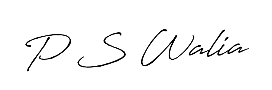 Similarly Antro_Vectra_Bolder is the best handwritten signature design. Signature creator online .You can use it as an online autograph creator for name P S Walia. P S Walia signature style 7 images and pictures png