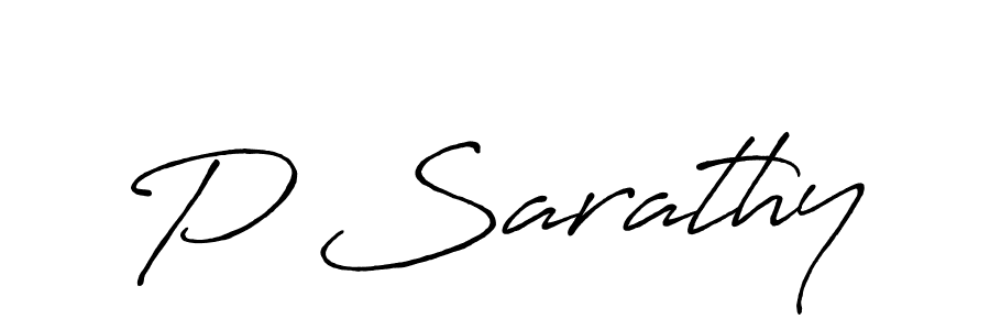 How to Draw P Sarathy signature style? Antro_Vectra_Bolder is a latest design signature styles for name P Sarathy. P Sarathy signature style 7 images and pictures png