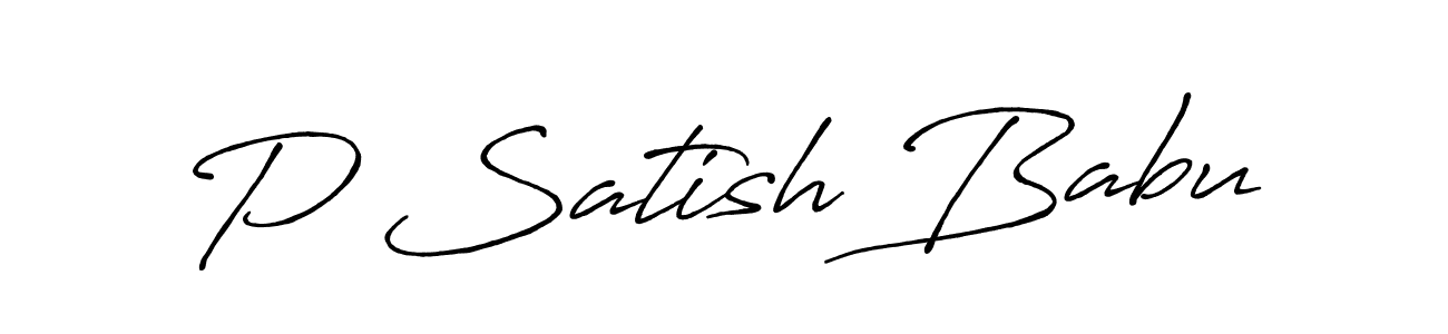 Also we have P Satish Babu name is the best signature style. Create professional handwritten signature collection using Antro_Vectra_Bolder autograph style. P Satish Babu signature style 7 images and pictures png