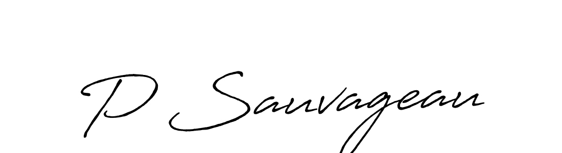 P Sauvageau stylish signature style. Best Handwritten Sign (Antro_Vectra_Bolder) for my name. Handwritten Signature Collection Ideas for my name P Sauvageau. P Sauvageau signature style 7 images and pictures png