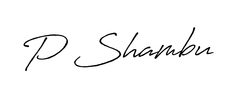 Once you've used our free online signature maker to create your best signature Antro_Vectra_Bolder style, it's time to enjoy all of the benefits that P Shambu name signing documents. P Shambu signature style 7 images and pictures png