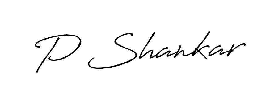 How to make P Shankar signature? Antro_Vectra_Bolder is a professional autograph style. Create handwritten signature for P Shankar name. P Shankar signature style 7 images and pictures png