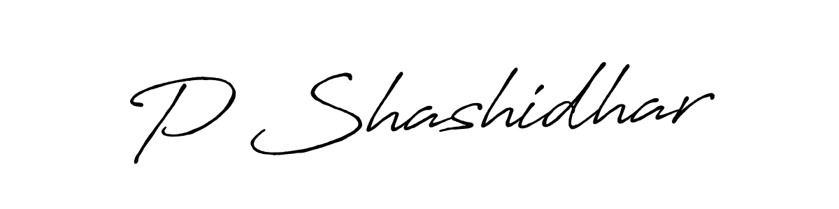 Make a beautiful signature design for name P Shashidhar. Use this online signature maker to create a handwritten signature for free. P Shashidhar signature style 7 images and pictures png