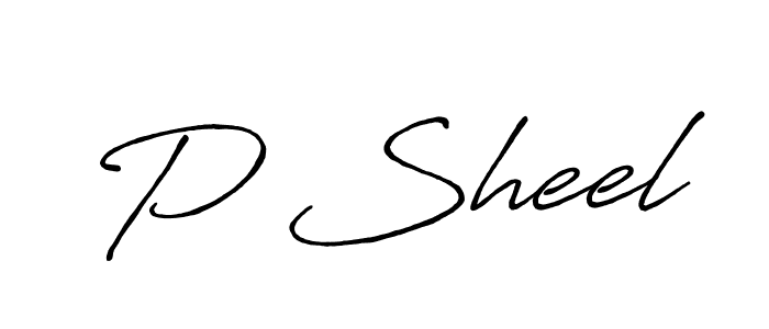 Use a signature maker to create a handwritten signature online. With this signature software, you can design (Antro_Vectra_Bolder) your own signature for name P Sheel. P Sheel signature style 7 images and pictures png