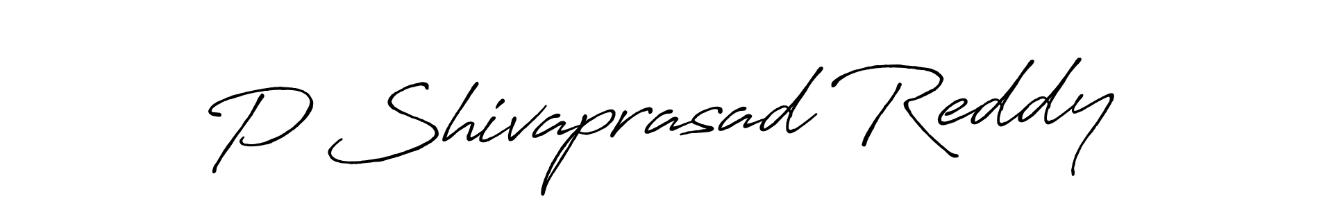 Also we have P Shivaprasad Reddy name is the best signature style. Create professional handwritten signature collection using Antro_Vectra_Bolder autograph style. P Shivaprasad Reddy signature style 7 images and pictures png
