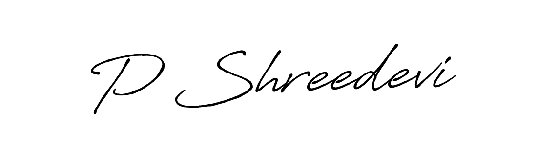 Make a beautiful signature design for name P Shreedevi. Use this online signature maker to create a handwritten signature for free. P Shreedevi signature style 7 images and pictures png