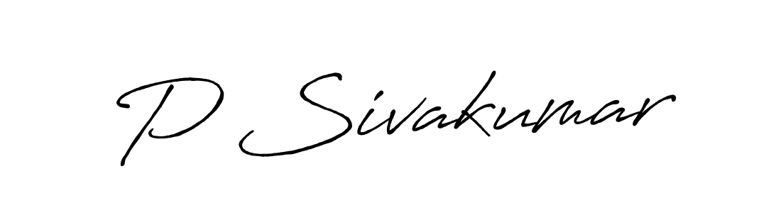 Also You can easily find your signature by using the search form. We will create P Sivakumar name handwritten signature images for you free of cost using Antro_Vectra_Bolder sign style. P Sivakumar signature style 7 images and pictures png