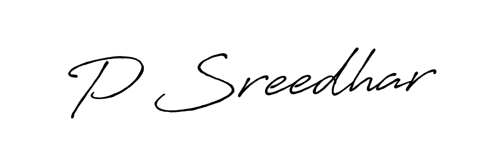 How to Draw P Sreedhar signature style? Antro_Vectra_Bolder is a latest design signature styles for name P Sreedhar. P Sreedhar signature style 7 images and pictures png