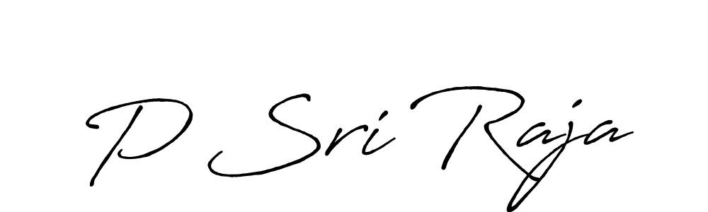The best way (Antro_Vectra_Bolder) to make a short signature is to pick only two or three words in your name. The name P Sri Raja include a total of six letters. For converting this name. P Sri Raja signature style 7 images and pictures png