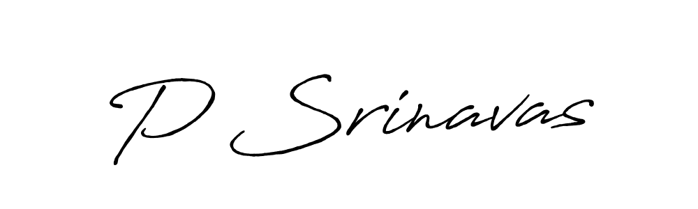 P Srinavas stylish signature style. Best Handwritten Sign (Antro_Vectra_Bolder) for my name. Handwritten Signature Collection Ideas for my name P Srinavas. P Srinavas signature style 7 images and pictures png