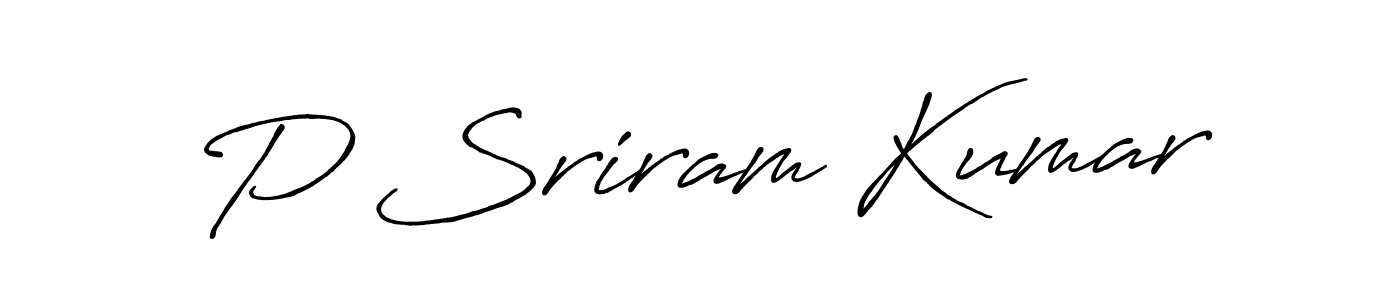 Once you've used our free online signature maker to create your best signature Antro_Vectra_Bolder style, it's time to enjoy all of the benefits that P Sriram Kumar name signing documents. P Sriram Kumar signature style 7 images and pictures png