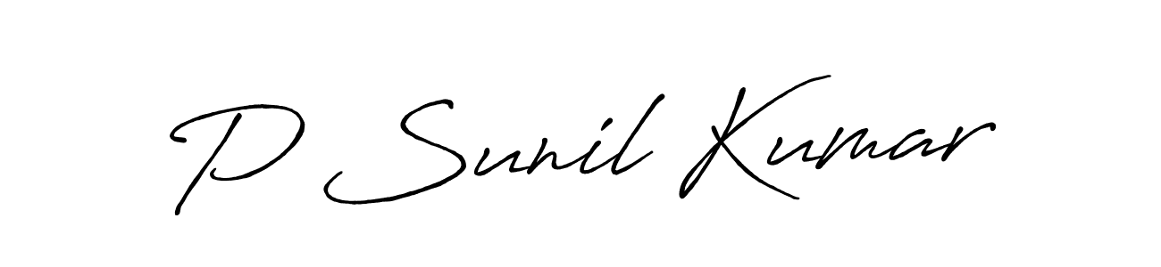 You can use this online signature creator to create a handwritten signature for the name P Sunil Kumar. This is the best online autograph maker. P Sunil Kumar signature style 7 images and pictures png