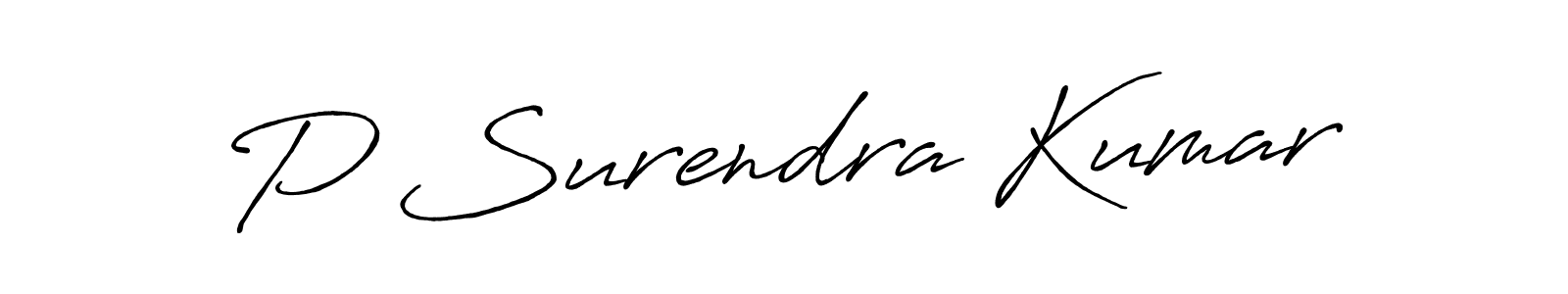 Once you've used our free online signature maker to create your best signature Antro_Vectra_Bolder style, it's time to enjoy all of the benefits that P Surendra Kumar name signing documents. P Surendra Kumar signature style 7 images and pictures png