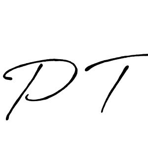 It looks lik you need a new signature style for name P T. Design unique handwritten (Antro_Vectra_Bolder) signature with our free signature maker in just a few clicks. P T signature style 7 images and pictures png
