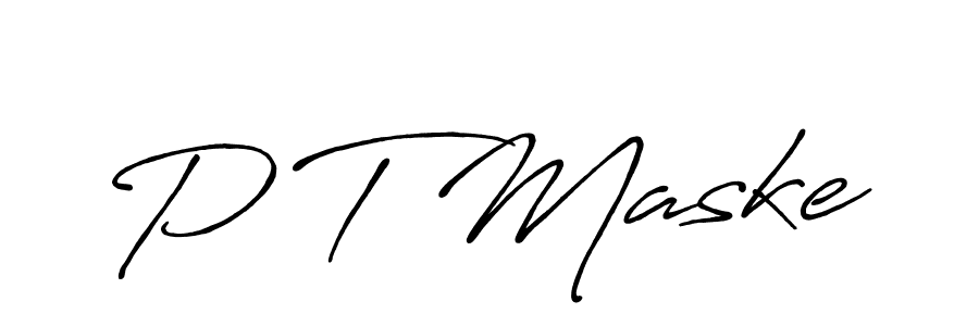 Once you've used our free online signature maker to create your best signature Antro_Vectra_Bolder style, it's time to enjoy all of the benefits that P T Maske name signing documents. P T Maske signature style 7 images and pictures png