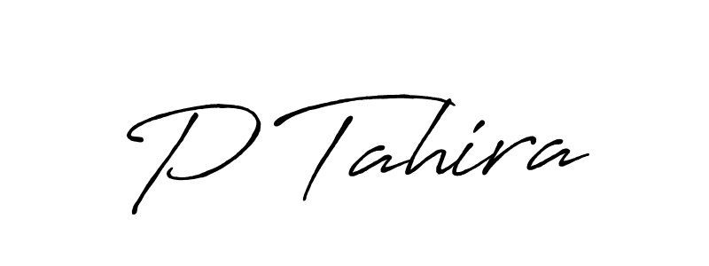 if you are searching for the best signature style for your name P Tahira. so please give up your signature search. here we have designed multiple signature styles  using Antro_Vectra_Bolder. P Tahira signature style 7 images and pictures png