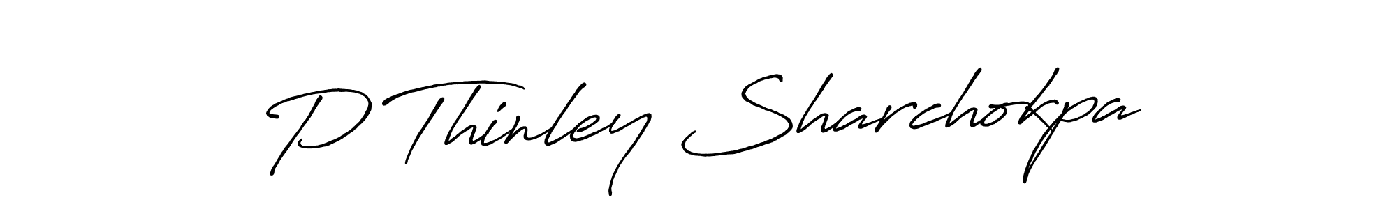 Design your own signature with our free online signature maker. With this signature software, you can create a handwritten (Antro_Vectra_Bolder) signature for name P Thinley Sharchokpa. P Thinley Sharchokpa signature style 7 images and pictures png
