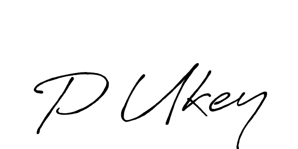 Use a signature maker to create a handwritten signature online. With this signature software, you can design (Antro_Vectra_Bolder) your own signature for name P Ukey. P Ukey signature style 7 images and pictures png