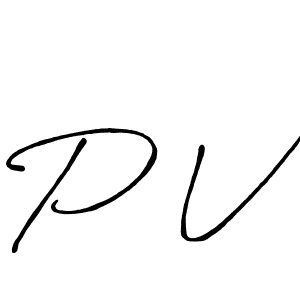 The best way (Antro_Vectra_Bolder) to make a short signature is to pick only two or three words in your name. The name P V include a total of six letters. For converting this name. P V signature style 7 images and pictures png
